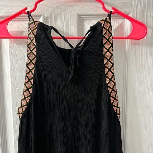 Gianni Bini Embroidered Black Dress Small - Picture 4 of 11